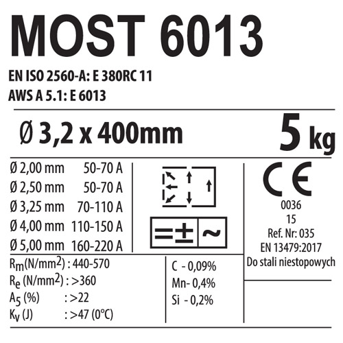 etykieta-most-6013-3.2x400-5kg